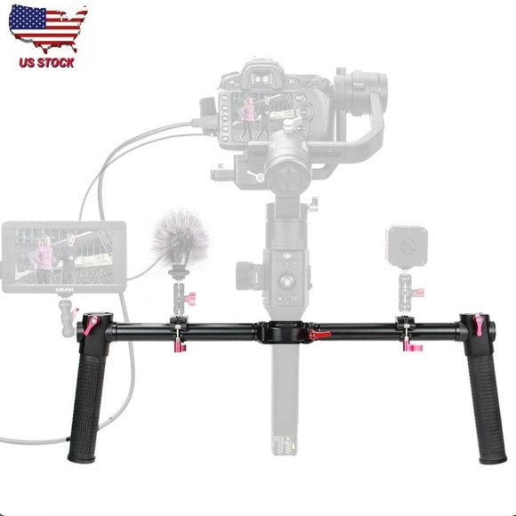 Dual Handle Gimbal Grip Handlebar for DJI Ronin S / DJI Ronin SC / Moza Air 2 - Picture 1 of 7
